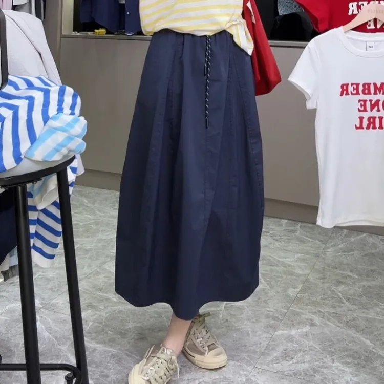 2025春夏新款百搭气质设计感休闲显瘦时尚半身裙LK2503409