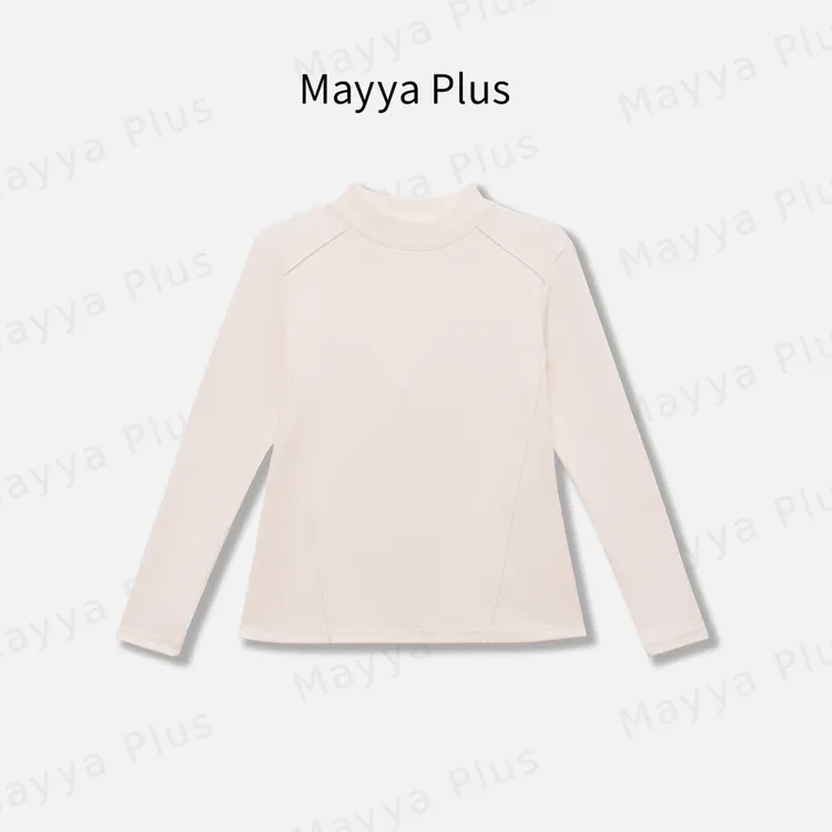【暖炉打底】Mayya Plus麦芽定制流光风半高领针织打底上衣32537368