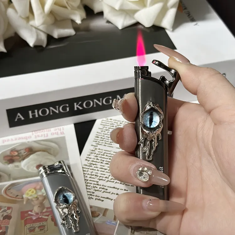 苏苏原创高颜值小众设计深渊之眼打火机防风金属粉焰送男女友礼物