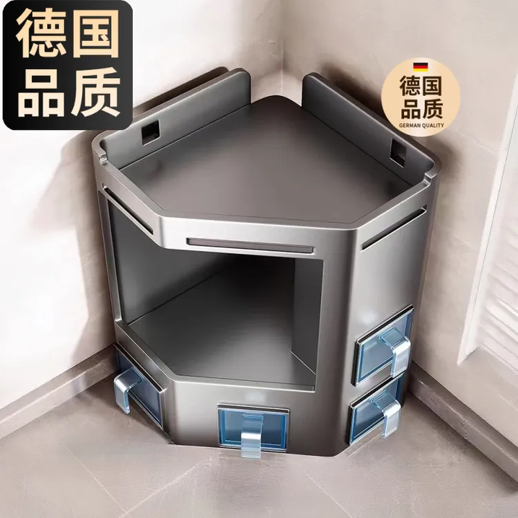 厨房转角调料架台面三角收纳架拐角多功能调味品放置架子墙角多层