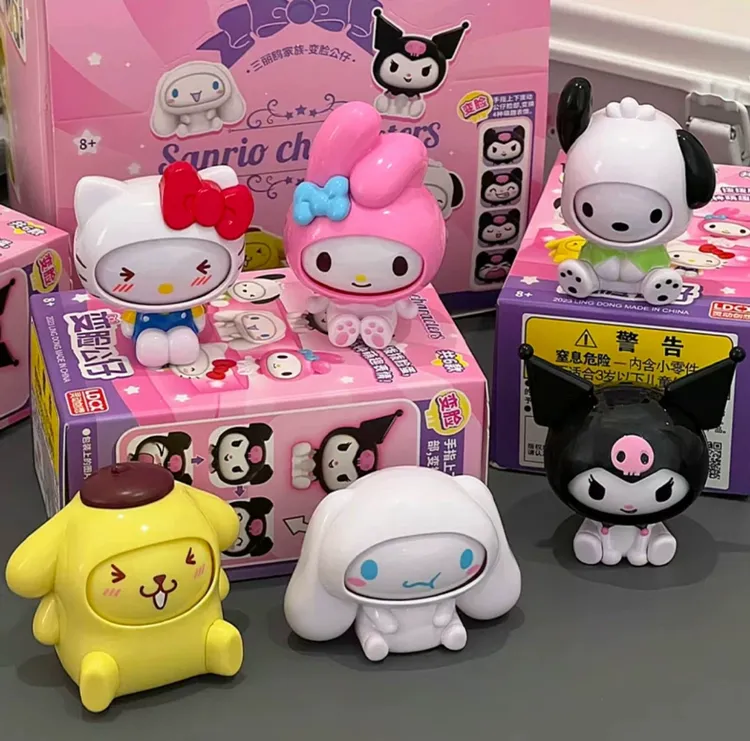 灵动创想变脸公仔库洛米儿童玩具手办周边桌面摆件正版散货