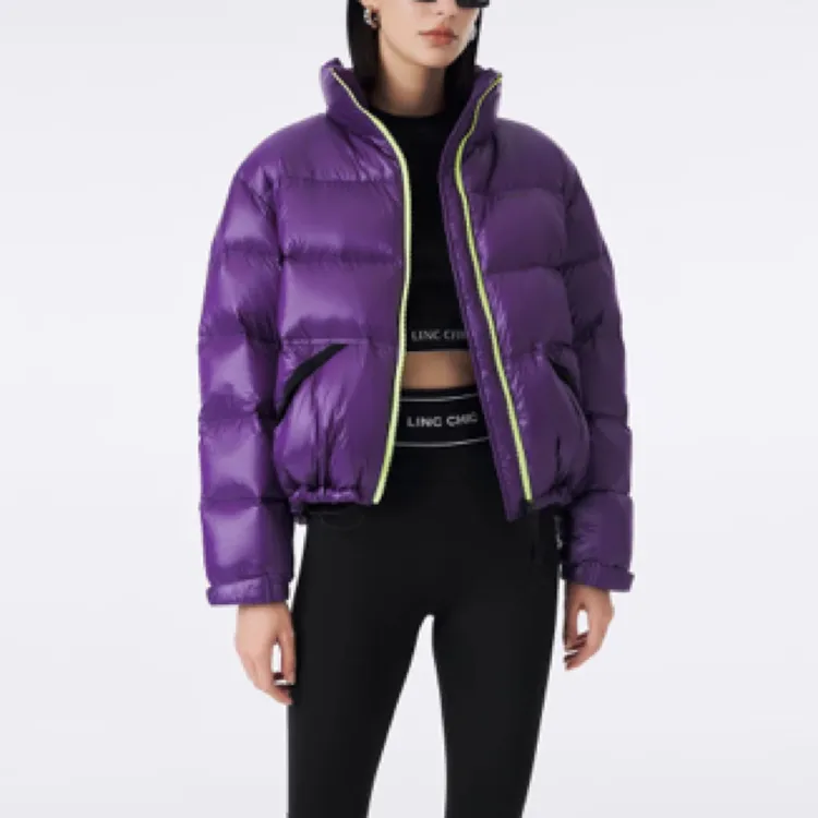 金羽杰新年特惠立领帽泡芙短款羽绒服