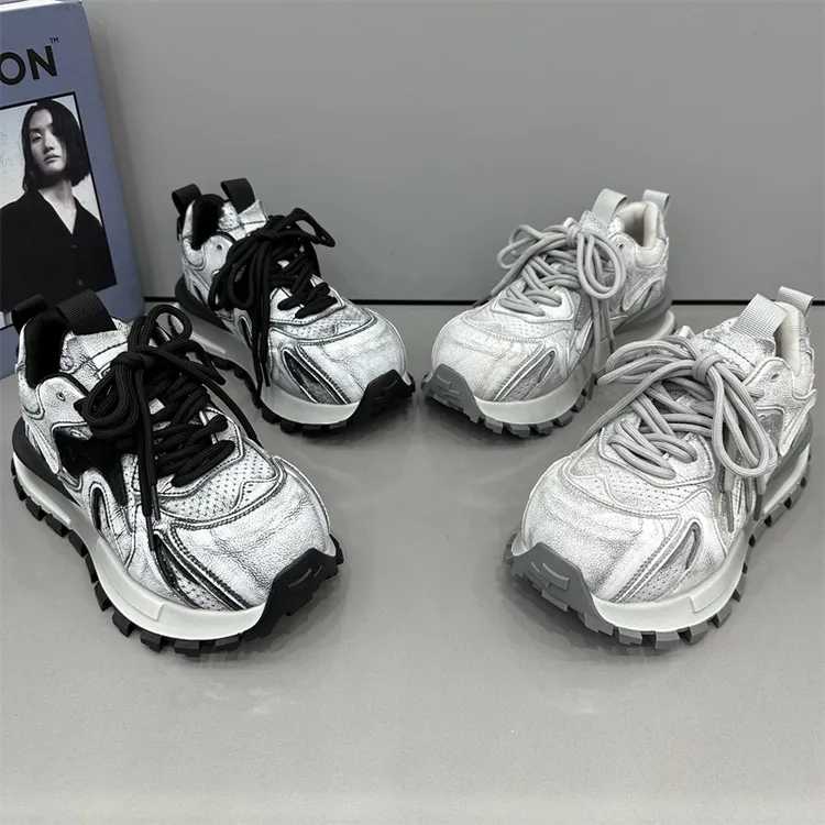 女士网红时尚百搭复古春季ins秋季欧货透气情侣厚底老爹鞋潮流鞋
