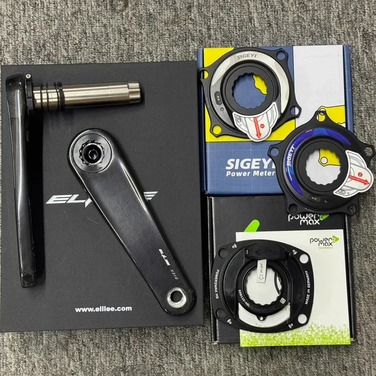 ELILEE XXE 碳纤维曲柄 功率计牙盘 Sigeyi 24钛轴 DUB铝轴 P2M