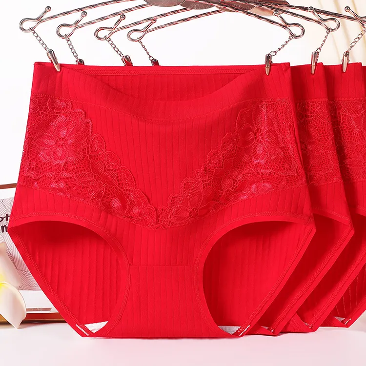 月半兔大码胖妈妈内裤女款纯棉中老年高腰收腹提臀无痕200斤