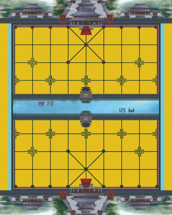 创意象棋棋盘新奇特大学生象棋棋盘老干部益智彩色棋盘