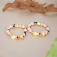 琉璃手链 【歪歪】粉瓷九尾狐手串（多样性发一）XB-H8542