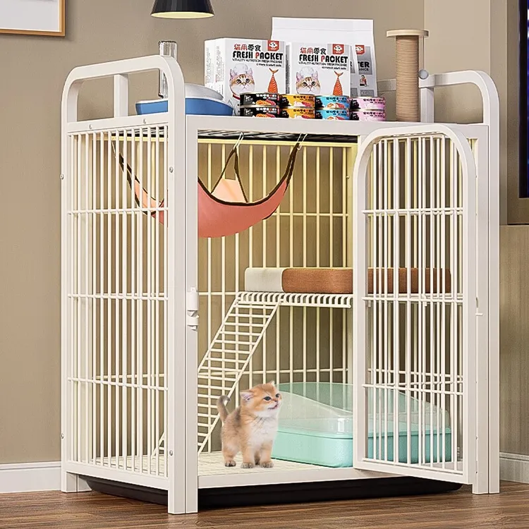 猫笼子猫咪别墅带厕所一体自由空间猫舍猫屋小型家用室内猫笼窝