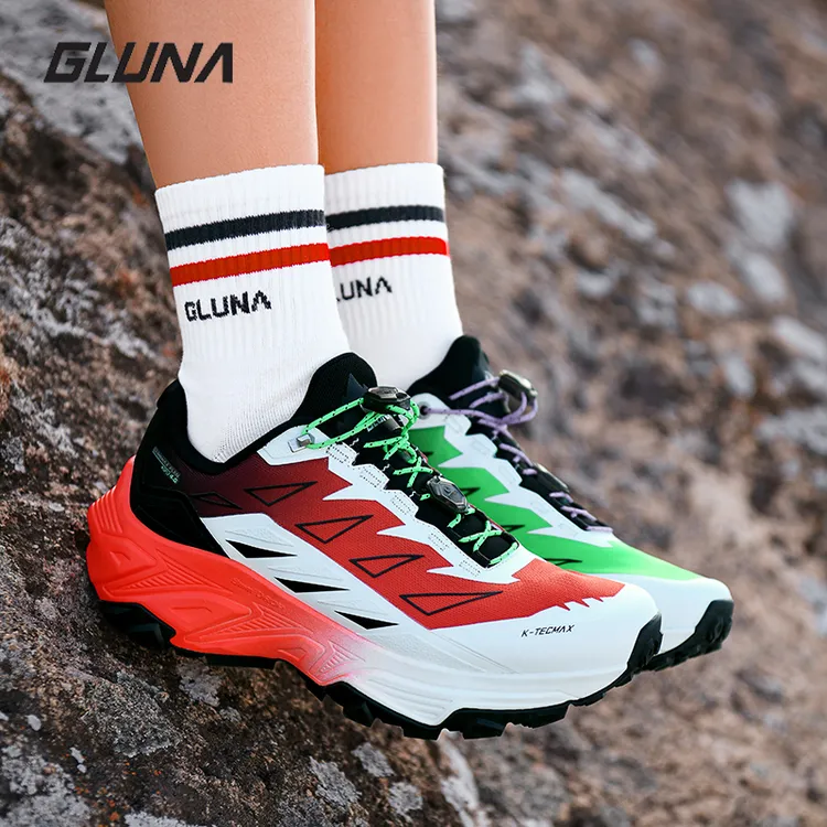 GLUNA【麒麟4.0pro旷野】哥鲁纳越野跑鞋透气防滑徒步鞋 耐磨鸳鸯鞋