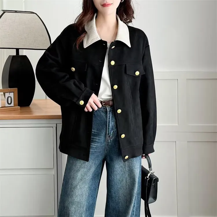 2025大码女装秋季英伦风轻量短外套洋气宽松短外套女装280