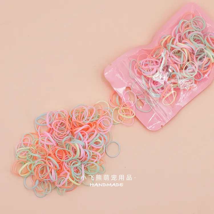 宠物专用小皮筋赛级马尔济斯发圈狗狗一次性不伤毛迷你小号头绳