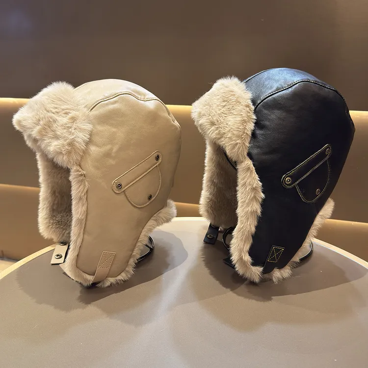 中大童骑车防风加厚冬天保暖防水雷锋帽防寒滑雪帽男女儿童护耳帽