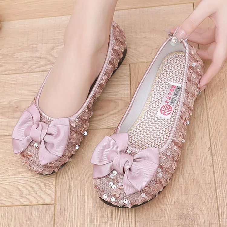 2025夏季新款老北京布鞋软底不累脚时尚休闲妈妈浅口透气低帮女鞋