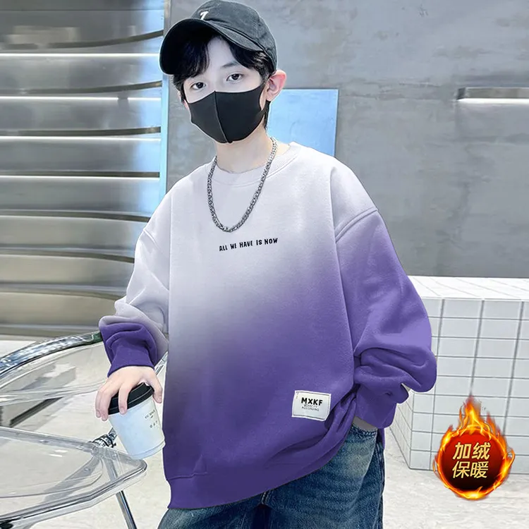 2025新款男童儿童加绒卫衣秋款男孩宝宝衣服爆款帅气炸街痞帅上衣