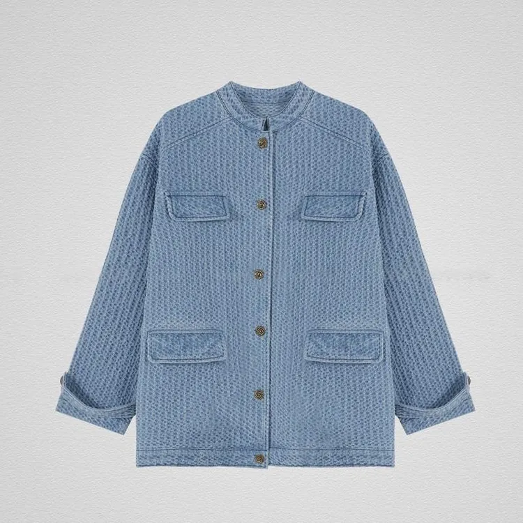 小香风牛仔外套百搭洋气休闲2025秋季新款设计感小众宽松显瘦上衣