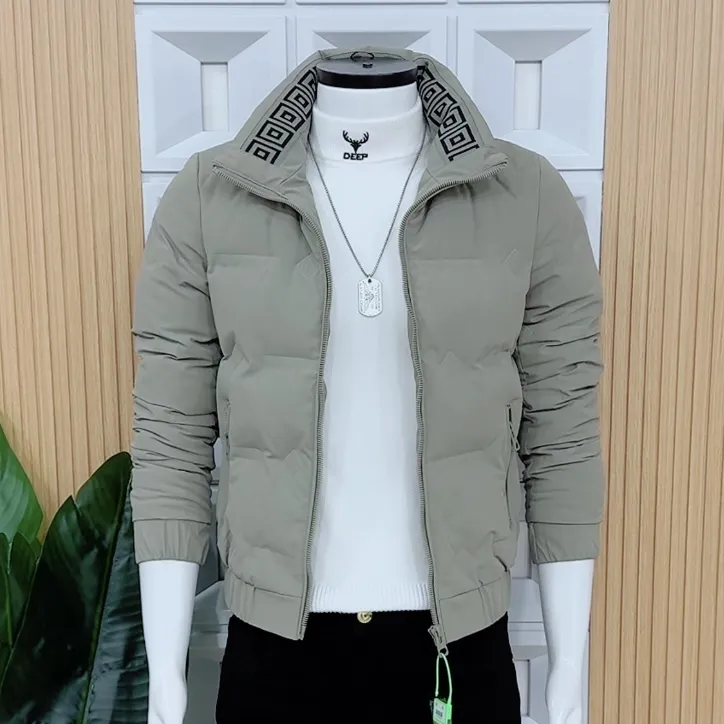 时尚立领男上衣棉衣时尚气质新款男加厚修身男士免洗保暖棉服上新