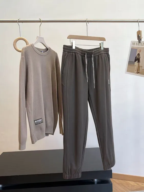 特！舒适自在！商场余D 秋冬复合面料松紧腰休闲卫裤 C14 男装H7029