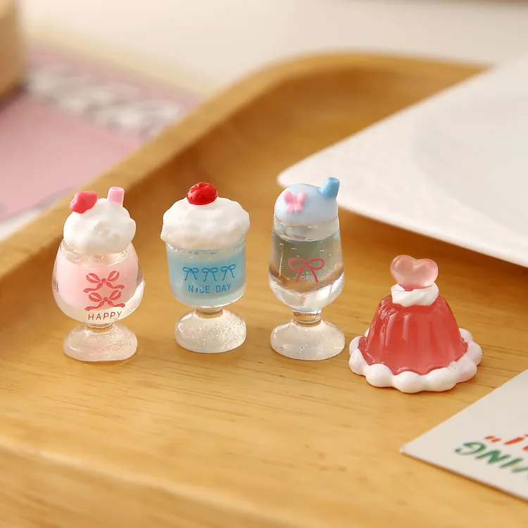 【现2/甜心的甜品】正经定制DIY仿真食玩冷饮杯树脂配件摆件钥匙