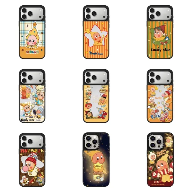 【高版磨砂黑框】幸运星星人联名系列苹果手机壳iPhone16/17/11