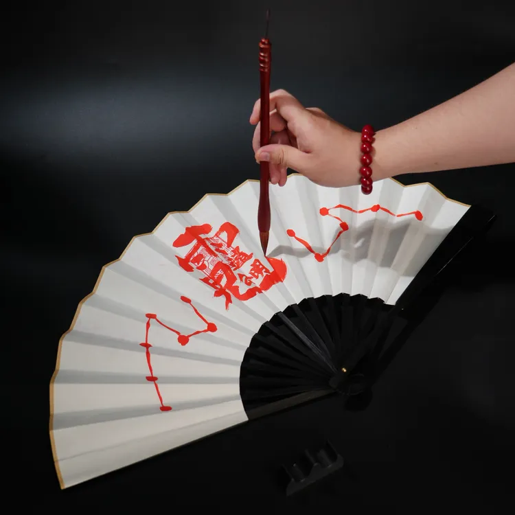 【乾元阁手绘折扇】师傅纯手绘10寸文玩折扇