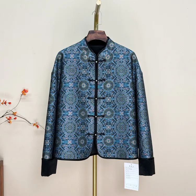 螺钿八达晕宋锦外套 新中式国风女装F26028