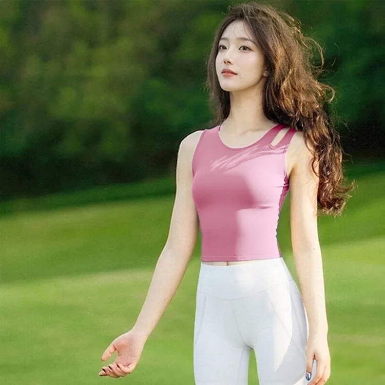 瑜伽服套装女2025新款健身服运动背心可外穿普拉提健身训练套装夏