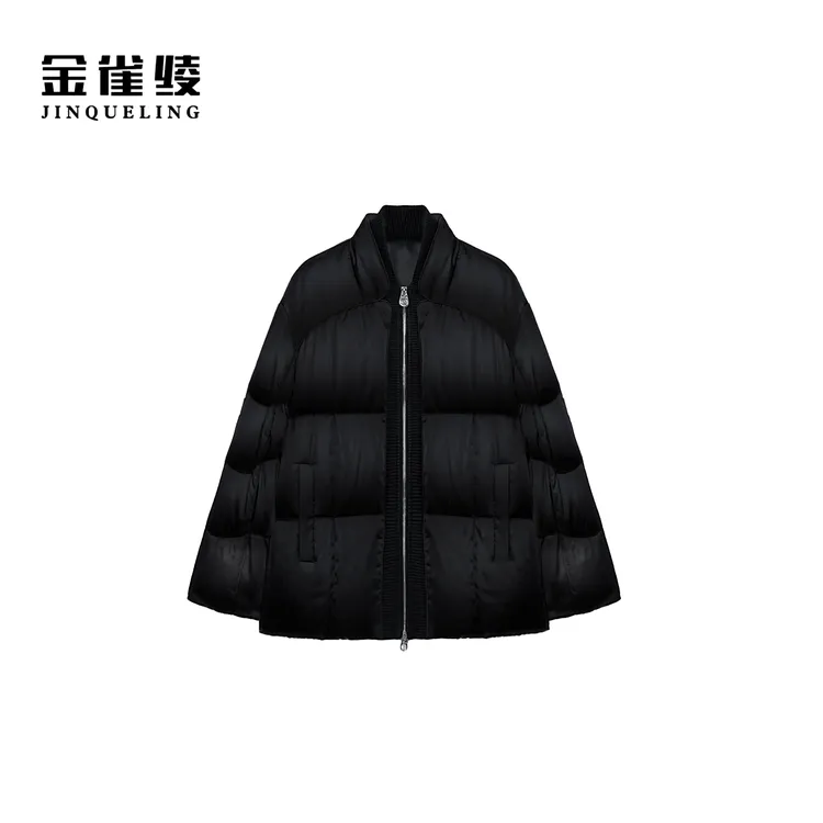 金雀绫【小帅马吉】90白鹅绒设计夹克风加宽加大羽绒服SZAK4YPL234