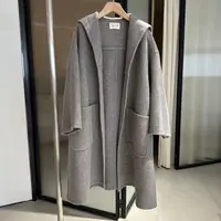 1339韩系慵懒风连帽大衣