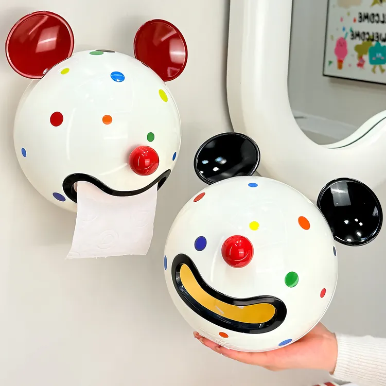 卫生间纸巾盒壁挂式免打孔浴室卷纸置物架厕所防水收纳厕纸放置盒