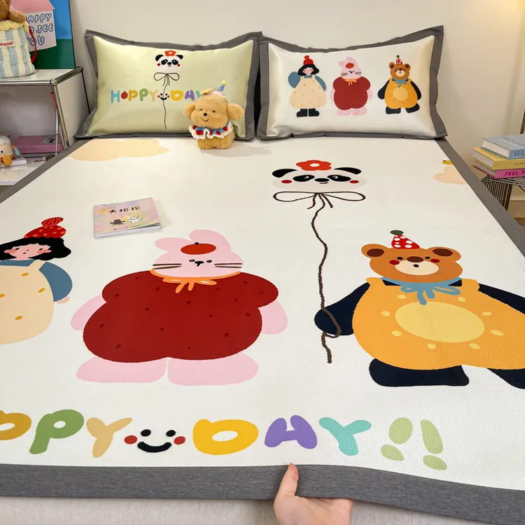 A类母婴级多巴胺兔子凉席冰丝席夏天专用2025新款夏季软席可机洗