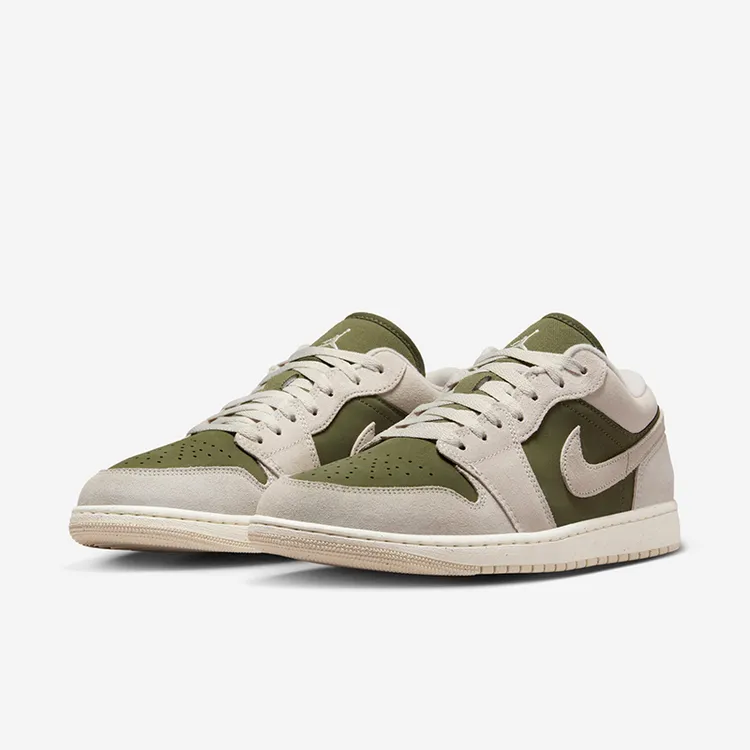 Air Jordan 1 Low AJ1灰绿 舒适百搭 男子低帮休闲板鞋HV4089-201