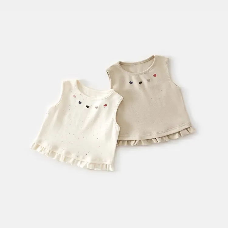 女童背心夏季2025新款洋气儿童无袖t恤外穿薄款童装夏装宝宝上衣