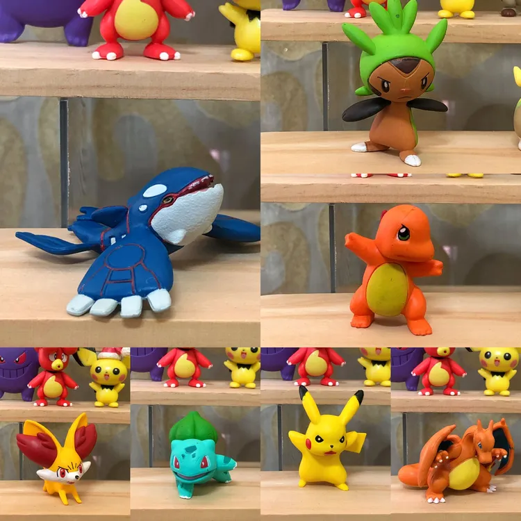 宝可梦共八只一组/御三家战斗mc盖欧卡/散货/默认微瑕蹭色胶印