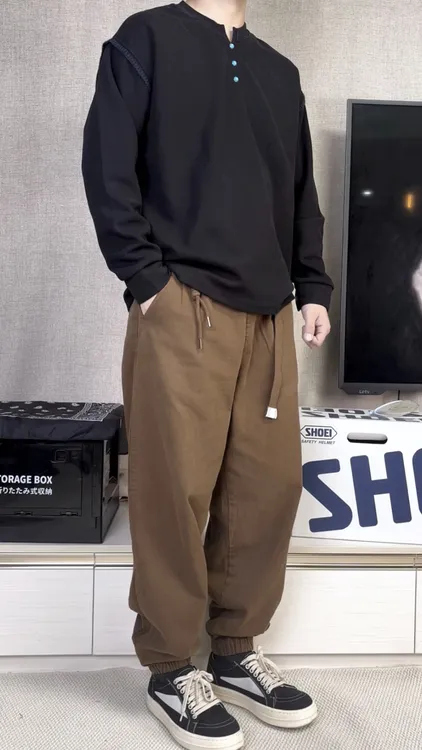 【腰带全棉工装】秋冬高克重水洗全棉不掉色腰带工装裤