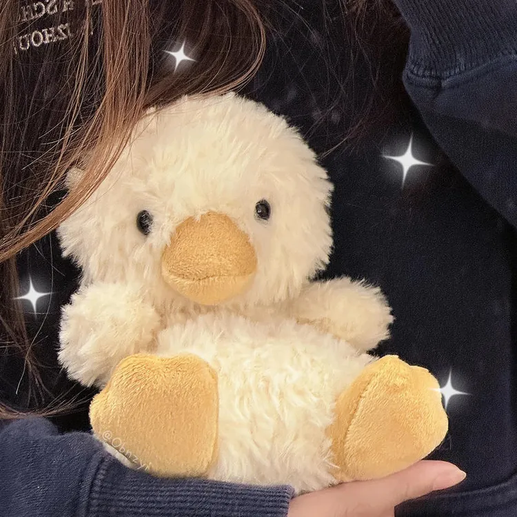 小红书新款毛绒正版甜美小鸭可爱安抚玩偶女孩儿童节小众生日礼物