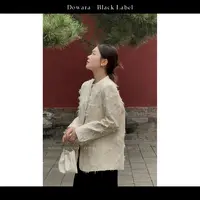 现货9872D大婉酱黑标【流苏西服】高级感外套秋冬保暖显瘦洋气上衣