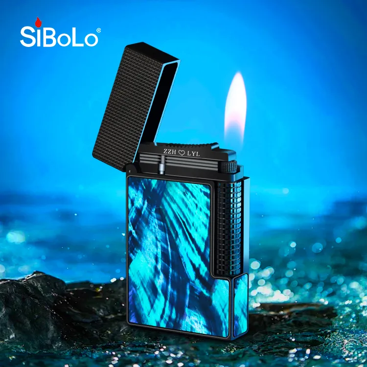  SiBoLo/仕保罗蓝海龙焰纯铜朗声打火机送商务男士轻奢仪式感礼物
