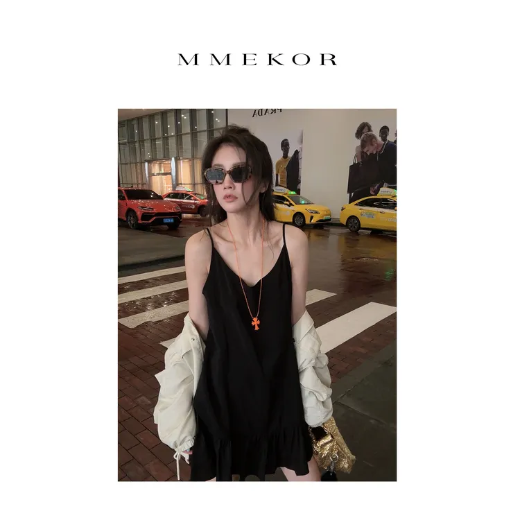 MMEKOR“花纱小调”连衣裙 2025新款秋款千金玛德琳裙子 67523