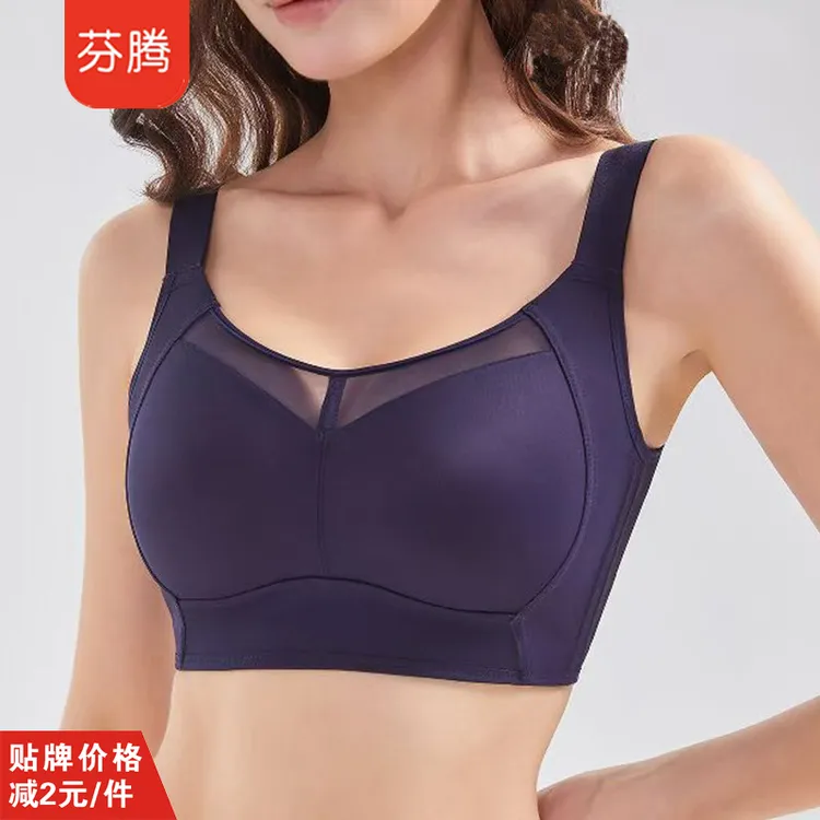 芬腾胸部固定器调整型无痕内衣防下垂聚拢舒适无钢圈大胸显小内衣