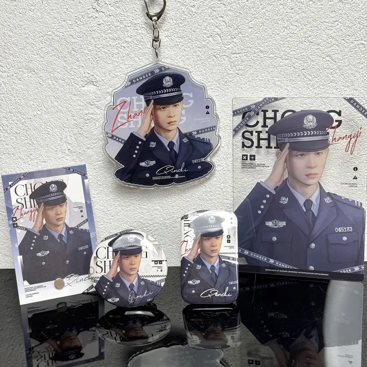 张e秦驰吧唧透卡拍立得亚克力挂件谷子