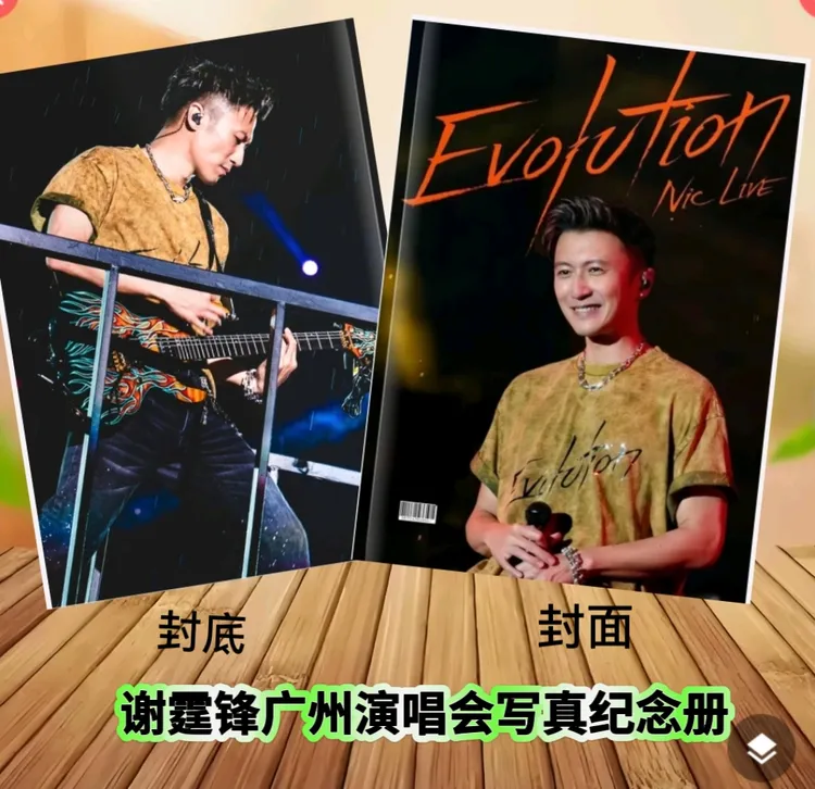 谢霆锋演唱会纪念写真台历画册日历挂历台历挂历写真画册应援