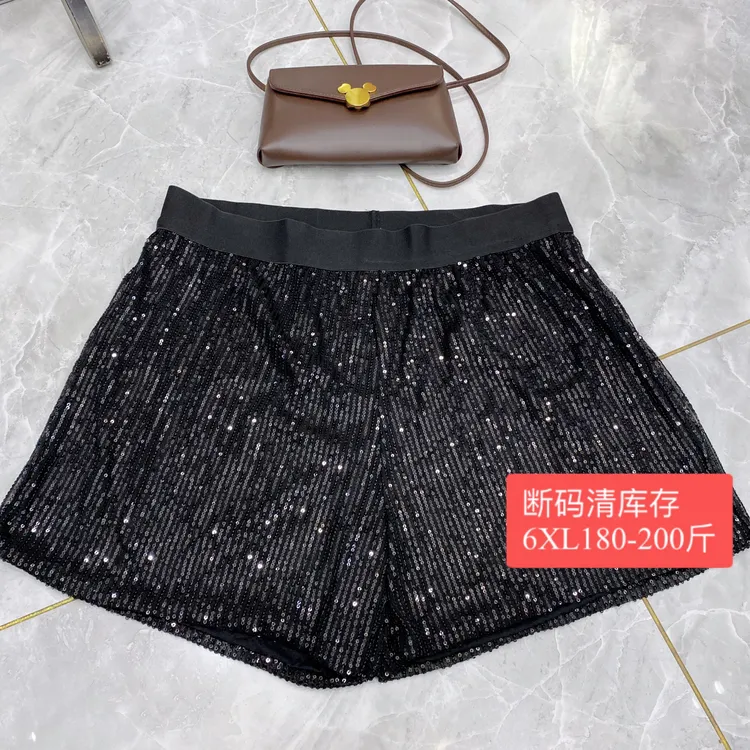 断码清库存大码亮片短裤