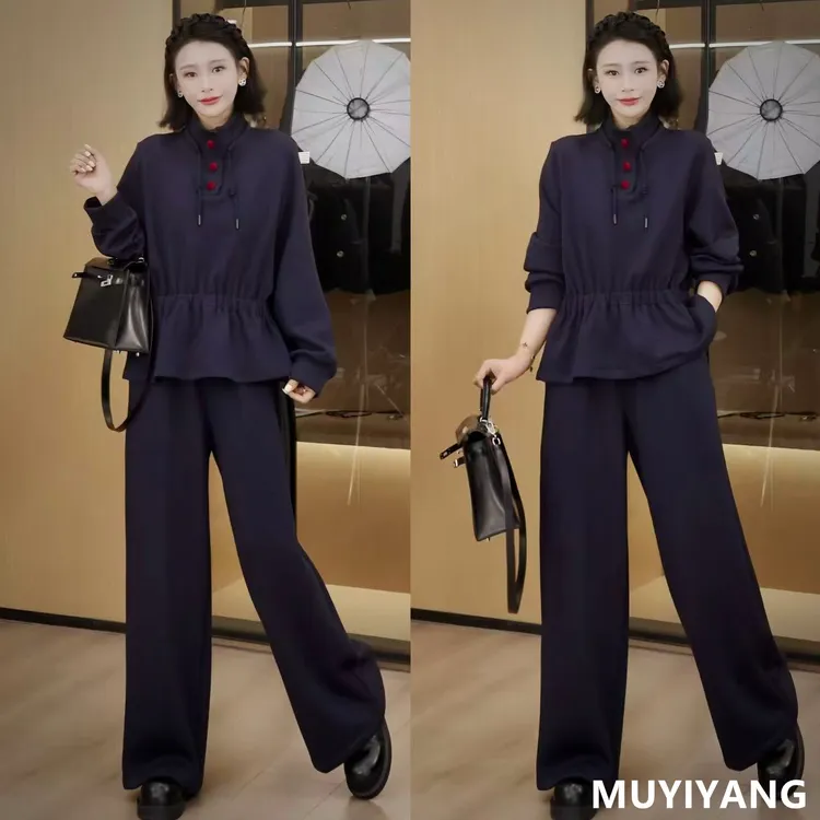 【壹禾】独特超好看红纽扣收腰高定版两件套装 衣长62 25-458#