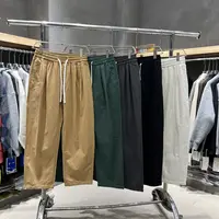 【断码清仓】男士秋季水洗棉布宽松直筒百搭立体剪裁休闲长裤