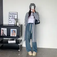 （复古丹宁香蕉裤）2477 秋冬季复古怀旧质感加绒百搭休闲裤Q