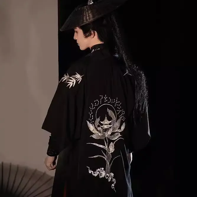 汉服原创长干寺宋制刺绣情侣交领春夏秋日常套装中国风男女