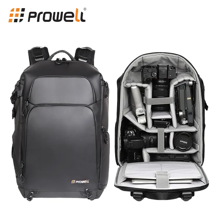 Prowell普乐威P10专业摄影包 防泼水大容量减负多功能双肩相机包