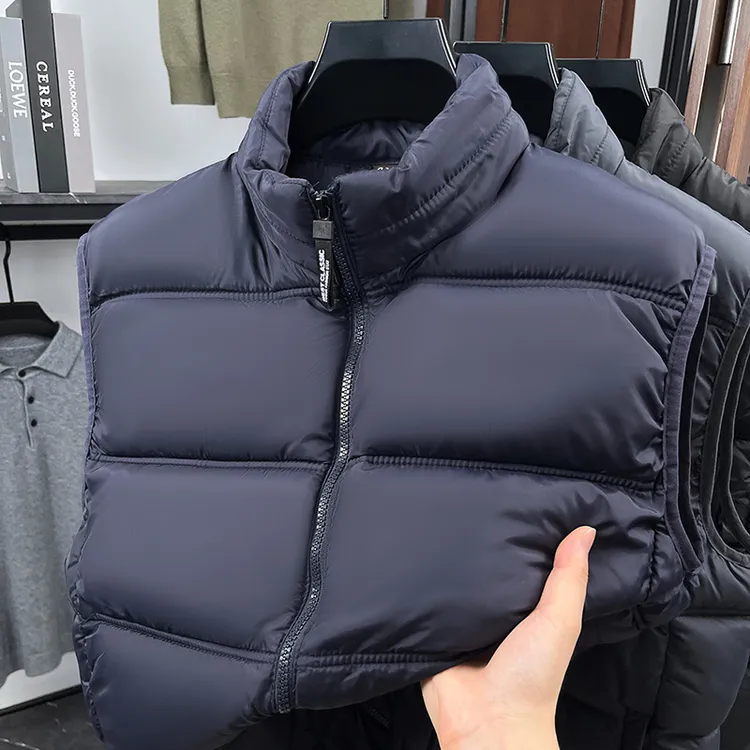 2025新款立领棉马甲男士秋冬季保暖外套无袖休闲百搭拉链坎肩背心