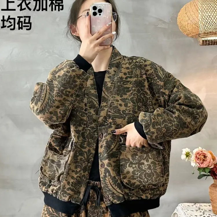 时尚潮流休闲加棉牛仔衣