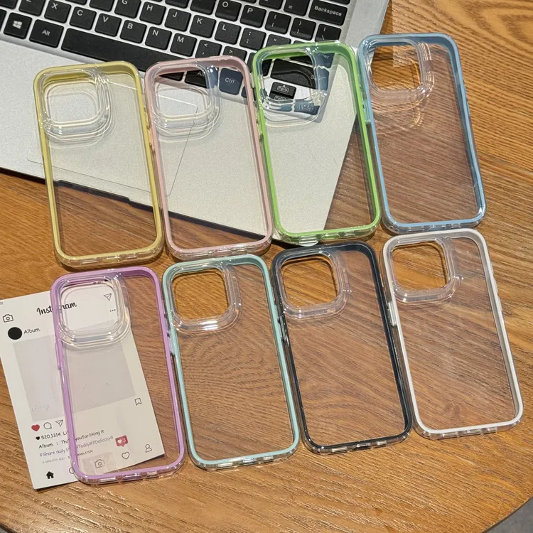 UWCYXOM高颜值透色适用苹果16pro/15promaxiPhone14手机壳二合一